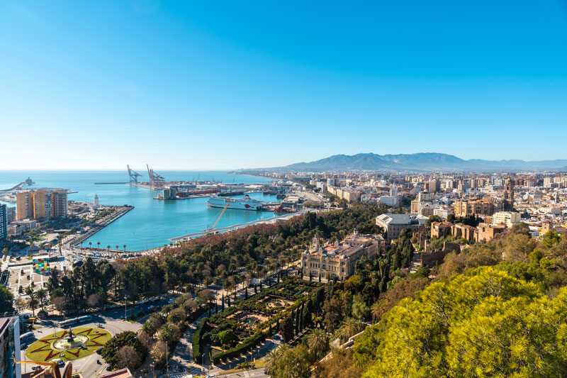 Aerial filming at Costa del Sol Spain